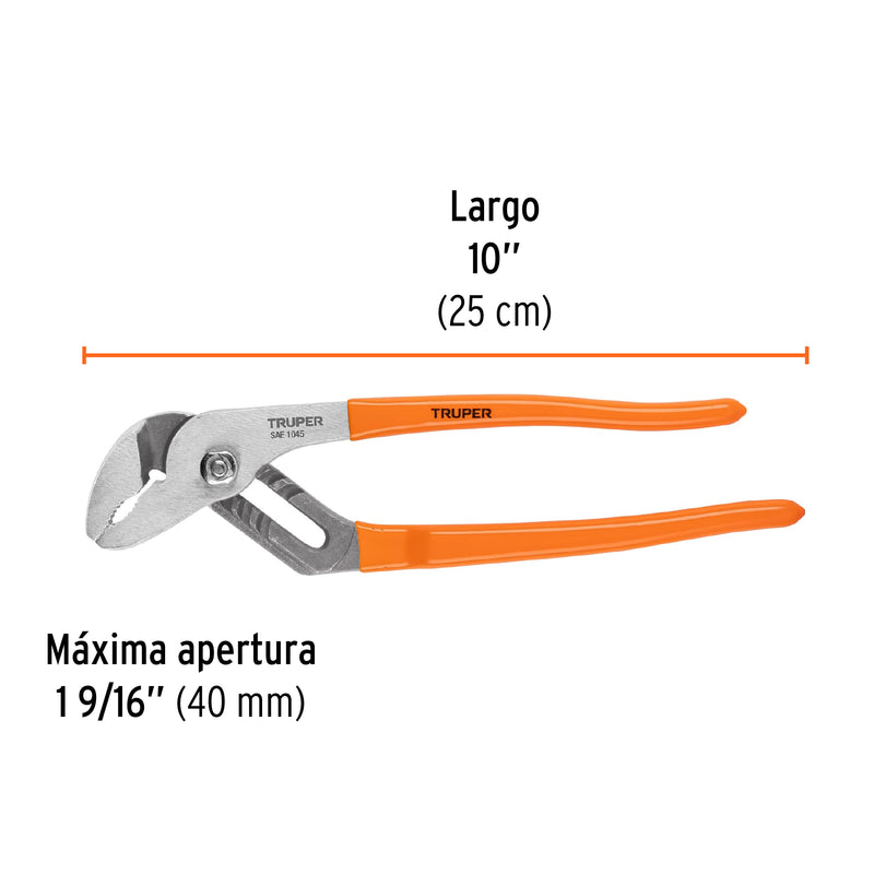 Pinza de extensión 10" (25cm) mango de PVC, Truper