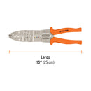 Pinza 10" (25 cm) pela cables 20 a 10 AWG, Truper