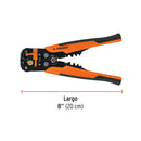 Pinza de 8" (20 cm) pela cables automática Truper 22 a 10 AWG