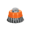 CARDA COPA 3", ALAM. TRENZADO GRUESO M14, PRETUL