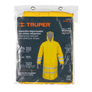 Gabardina impermeable Truper con reflejante, talla Mediana