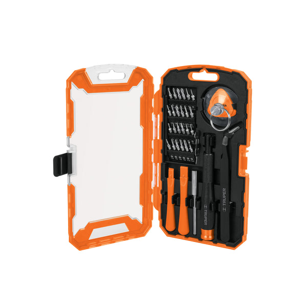 JUEGO  DE 32 PZAS P/ REPARACION DE ELECTRONICA, TRUPER