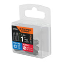 Juego de 5 puntas  Bits Truper, cruz y planas largo 1"