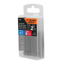 Juego de 5 puntas  Bits Truper, cruz y planas largo 2"