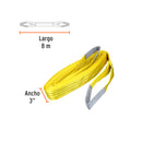 Eslinga de poliéster, ojo a ojo, 3" x 8 m, Truper