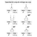 Eslinga de poliéster, ojo a ojo, 3" x 8 m, Truper