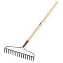 Rastrillo jardinero Truper de 16 dientes, Classic con mango 54"