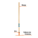 Rastrillo para niños Truper con mango de 40" (103 cm)