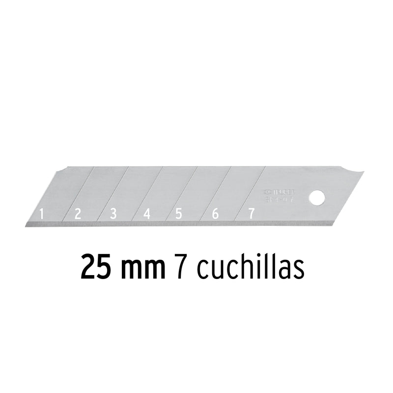 10 cuchillas SK4 de 25 mm para cutter, Truper