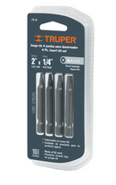 JGO. 4 PUNTAS CUADRADAS 1/4", 2" LAR