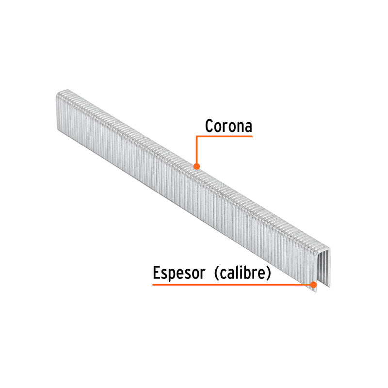 5000 grapas corona 1/4" calibre 18, 13mm p/ENNE-120