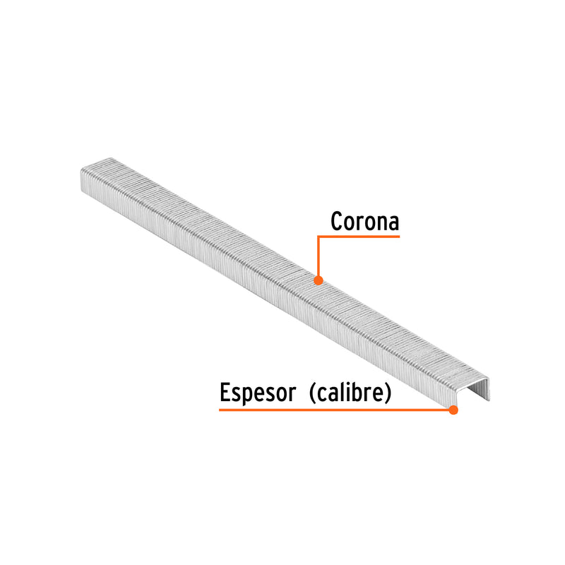 5000 grapas corona 3/8" calibre 22, 6mm p/ENNE-70