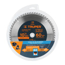 Disco sierra 10" para madera, 60 dientes centro 1", Truper