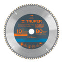 Disco sierra 10" para madera, 80 dientes centro 1", Truper