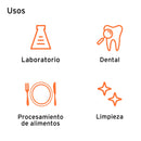 Guantes de látex desechable Truper, talla Grande