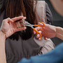 Tijera 6" de acero inoxidable con gancho para estilista, Truper