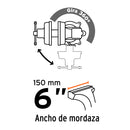 TORNILLO DE BANCO IND. 6", ACERO