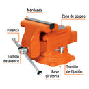 TORNILLO DE BANCO IND. 8", ACERO