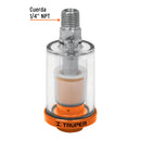 Filtro separador de agua y aceite Truper, cuerda 1/4 NPT