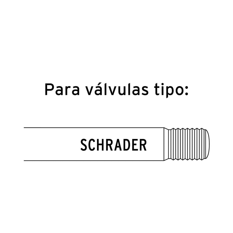 Inflador de cabeza doble Truper, cuerda 1/4 NPT