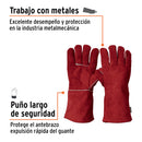 GUANTES P/SOLDADOR LARGO ROJO
