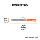 LIMA DE TRIANGULO PESADO DE 7", 32DPP C/MANGO