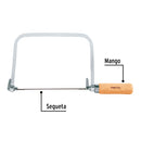 Arco 6" (17 cm) calador para segueta, Pretul