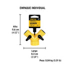 CONECTOR "Y" 3/4" PLAST. P/ MANGUERA, PRETUL