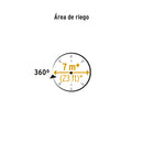 Aspersor giratorio 3 brazos, chorro fino Pretul