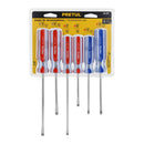 Juego de 6 desarmadores Pretul, mango de PVC