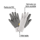 GUANTES DE ALGODON C/PUNTOS PVC PRETUL