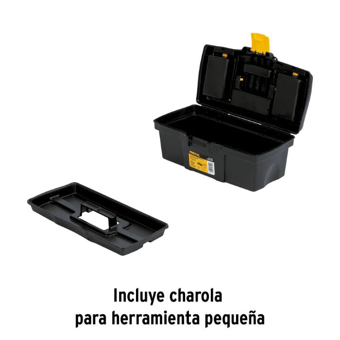 Caja para Herramienta plástica Pretul 13" (33cm) con compartimentos
