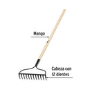 RASTRILLO JARDINERO. 12D PRETUL