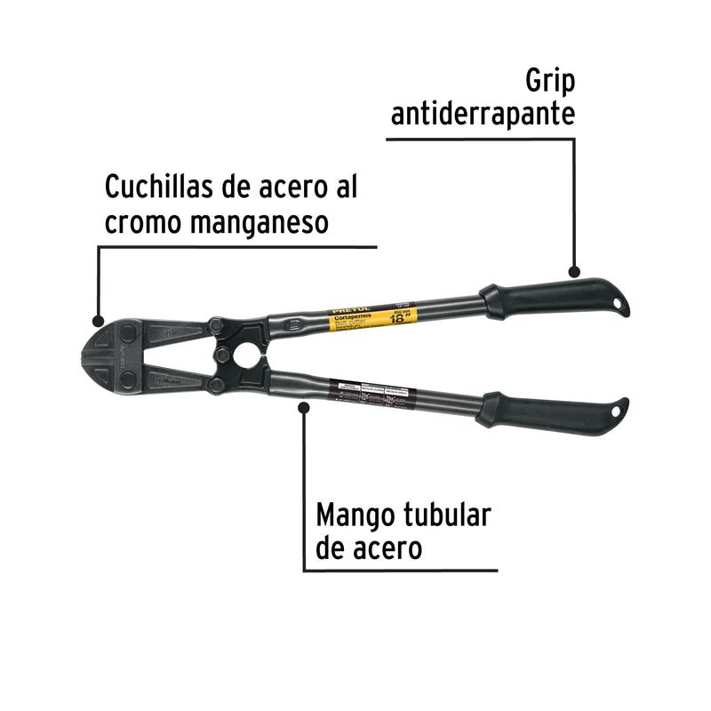 Cortapernos 18", mango tubular