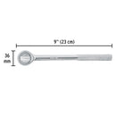 Matraca cuadro 1/2" cabeza redonda