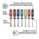 Juego de 7 desarmadores de caja mango de PVC