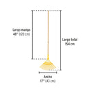 Escoba metálica con 20 dientes Pretul, cabeza curva