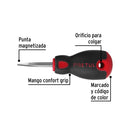 Desarmador plano 1/4" x 1-1/2"mango Comfort Grip