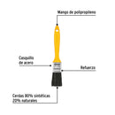 PINCEL 1" USO GRAL C/ MANGO PLAST., PRETUL