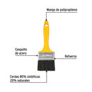 PINCEL 2-1/2" USO GRAL C/ MANGO PLAST., PRETUL
