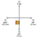 Llave de cruz 18" galvanizada, Pretul