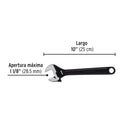 Llave ajustable (perico) 10" pavonada