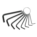 Juego de 8 llaves allen punta hexagonal tipo llavero, Pretul