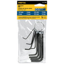 Juego de 8 llaves allen punta hexagonal tipo llavero, Pretul