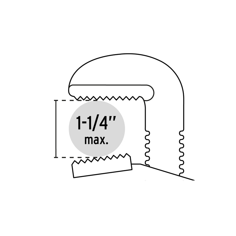 Llave stilson 12" cuerpo de hierro maleable