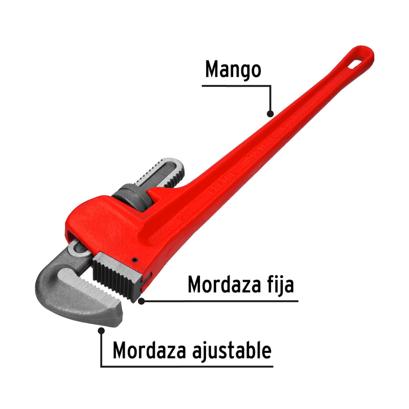 Llave inglesa Pretul 24" (61 cm) cuerpo de hierro maleable