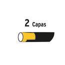 Manguera verde 1/2" 2 capas 10m Pretul, conexiones plásticas