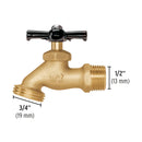 CANILLA P/ MANGUERA DE LATON, ENTRADA 1/2", PRETUL