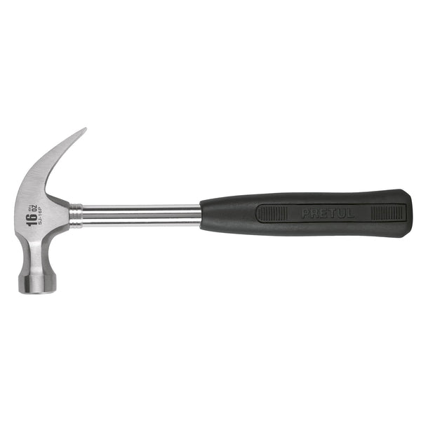 Martillo pulido Pretul, uña curva con mango tubular