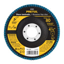 Disco 4-1/2" laminado grano 80 centro 7/8", Pretul